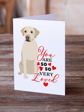 Load image into Gallery viewer, Labrador Retriever Yellow #3 so Loved Greeting Cards -  Blank Note Cards – 8-Pack of Artist-Designed Cards with Envelopes