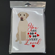 Load image into Gallery viewer, Labrador Retriever Yellow #3 so Loved Greeting Cards -  Blank Note Cards – 8-Pack of Artist-Designed Cards with Envelopes