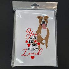 Load image into Gallery viewer, Pit Bull Fawn #2 so Loved Greeting Cards -  Blank Note Cards – 8-Pack of Artist-Designed Cards with Envelopes