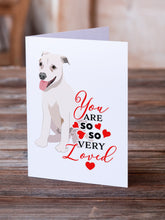 Load image into Gallery viewer, Pit Bull Puppy so Loved Greeting Cards -  Blank Note Cards – 8-Pack of Artist-Designed Cards with Envelopes