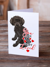 Load image into Gallery viewer, Poodle Toy Brown so Loved Greeting Cards -  Blank Note Cards – 8-Pack of Artist-Designed Cards with Envelopes