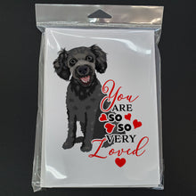 Load image into Gallery viewer, Poodle Toy Grey so Loved Greeting Cards -  Blank Note Cards – 8-Pack of Artist-Designed Cards with Envelopes