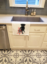 Load image into Gallery viewer, Pug Black #2 so Loved White Kitchen Towel Set of 2
