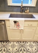 Load image into Gallery viewer, Pug Fawn #4 so Loved White Kitchen Towel Set of 2