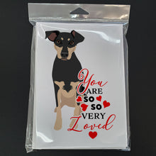 Load image into Gallery viewer, Rottweiler Black and Tan #3 so Loved Greeting Cards -  Blank Note Cards – 8-Pack of Artist-Designed Cards with Envelopes