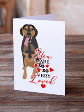 Load image into Gallery viewer, Rottweiler Black and Tan #4 so Loved Greeting Cards -  Blank Note Cards – 8-Pack of Artist-Designed Cards with Envelopes