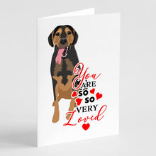 Load image into Gallery viewer, Rottweiler Black and Tan #4 so Loved Greeting Cards -  Blank Note Cards – 8-Pack of Artist-Designed Cards with Envelopes