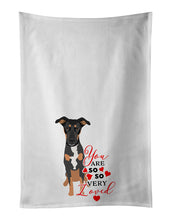 Load image into Gallery viewer, Rottweiler Black and Tan #6 so Loved White Kitchen Towel Set of 2