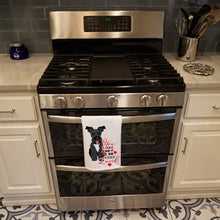 Load image into Gallery viewer, Schnauzer Black #3 so Loved White Kitchen Towel Set of 2