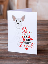 Load image into Gallery viewer, Schnauzer White #2 so Loved Greeting Cards -  Blank Note Cards – 8-Pack of Artist-Designed Cards with Envelopes