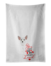 Load image into Gallery viewer, Schnauzer White #2 so Loved White Kitchen Towel Set of 2