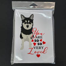 Load image into Gallery viewer, Shiba Inu Husky Mix so Loved Greeting Cards -  Blank Note Cards – 8-Pack of Artist-Designed Cards with Envelopes