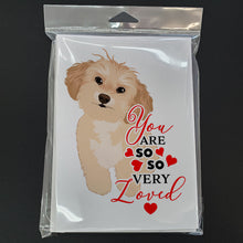 Load image into Gallery viewer, Shih-Tzu Gold #1 so Loved Greeting Cards -  Blank Note Cards – 8-Pack of Artist-Designed Cards with Envelopes