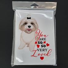 Load image into Gallery viewer, Shih-Tzu Gold #2 so Loved Greeting Cards -  Blank Note Cards – 8-Pack of Artist-Designed Cards with Envelopes