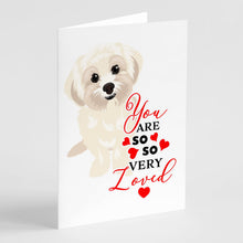 Load image into Gallery viewer, Shih-Tzu Gold #4 so Loved Greeting Cards -  Blank Note Cards – 8-Pack of Artist-Designed Cards with Envelopes