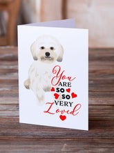Load image into Gallery viewer, Shih-Tzu Gold #5 so Loved Greeting Cards -  Blank Note Cards – 8-Pack of Artist-Designed Cards with Envelopes