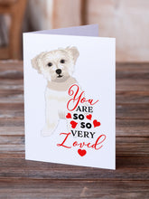 Load image into Gallery viewer, Shih-Tzu Gold #6 so Loved Greeting Cards -  Blank Note Cards – 8-Pack of Artist-Designed Cards with Envelopes