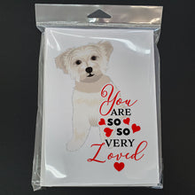 Load image into Gallery viewer, Shih-Tzu Gold #6 so Loved Greeting Cards -  Blank Note Cards – 8-Pack of Artist-Designed Cards with Envelopes