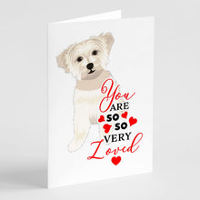 Load image into Gallery viewer, Shih-Tzu Gold #6 so Loved Greeting Cards -  Blank Note Cards – 8-Pack of Artist-Designed Cards with Envelopes