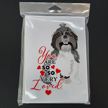 Load image into Gallery viewer, Shih-Tzu Silver and White #2 so Loved Greeting Cards -  Blank Note Cards – 8-Pack of Artist-Designed Cards with Envelopes