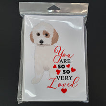 Load image into Gallery viewer, Shih-Tzu White and Red so Loved Greeting Cards -  Blank Note Cards – 8-Pack of Artist-Designed Cards with Envelopes