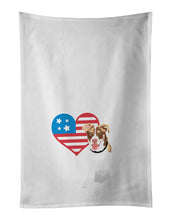 Load image into Gallery viewer, Australian Shepherd Red and White #2 Patriotic White Kitchen Towel Set of 2