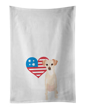 Load image into Gallery viewer, Chihuahua Cream Patriotic White Kitchen Towel Set of 2