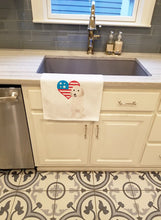 Load image into Gallery viewer, Doodle Cream #1 Patriotic White Kitchen Towel Set of 2