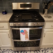 Load image into Gallery viewer, Doodle Liver #3 Patriotic White Kitchen Towel Set of 2