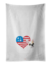 Load image into Gallery viewer, French Bulldog White #1 Patriotic White Kitchen Towel Set of 2