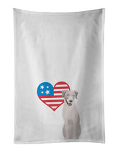 Load image into Gallery viewer, Labrador Retriever Gray Patriotic White Kitchen Towel Set of 2