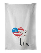 Load image into Gallery viewer, Schnauzer Parti Patriotic White Kitchen Towel Set of 2