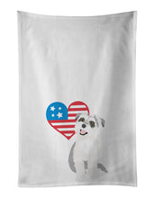 Load image into Gallery viewer, Schnauzer Salt and Pepper #2 Patriotic White Kitchen Towel Set of 2