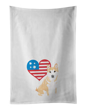 Load image into Gallery viewer, Shiba Inu Red #2 Patriotic White Kitchen Towel Set of 2