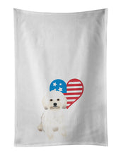 Load image into Gallery viewer, Shih-Tzu Gold #5 Patriotic White Kitchen Towel Set of 2