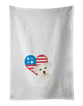 Load image into Gallery viewer, Shih-Tzu Gold #6 Patriotic White Kitchen Towel Set of 2