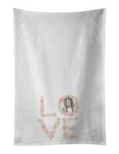 Load image into Gallery viewer, Basset Hound #8 LOVE White Kitchen Towel Set of 2
