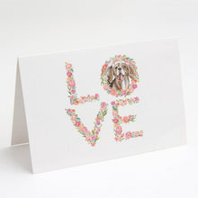 Load image into Gallery viewer, Beagle #2 LOVE Greeting Cards -  Blank Note Cards – 8-Pack of Artist-Designed Cards with Envelopes