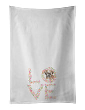 Load image into Gallery viewer, Boxer #2 LOVE White Kitchen Towel Set of 2
