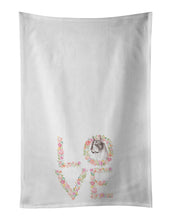 Load image into Gallery viewer, Boxer #4 LOVE White Kitchen Towel Set of 2