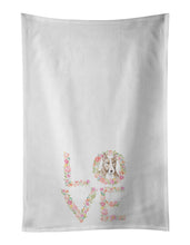 Load image into Gallery viewer, Bull Terrier #8 LOVE White Kitchen Towel Set of 2