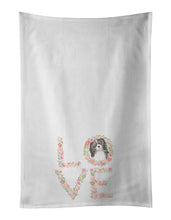Load image into Gallery viewer, Cavalier Spaniel Tricolor #2 LOVE White Kitchen Towel Set of 2