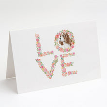 Load image into Gallery viewer, Cavalier Spaniel Blenheim #5 LOVE Greeting Cards -  Blank Note Cards – 8-Pack of Artist-Designed Cards with Envelopes