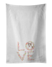Load image into Gallery viewer, Corgi #2 LOVE White Kitchen Towel Set of 2