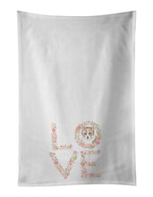 Load image into Gallery viewer, Corgi #3 LOVE White Kitchen Towel Set of 2