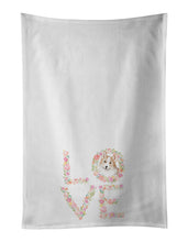 Load image into Gallery viewer, Corgi #5 LOVE White Kitchen Towel Set of 2
