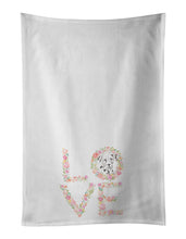 Load image into Gallery viewer, Dalmatian #1 LOVE White Kitchen Towel Set of 2
