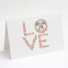 Load image into Gallery viewer, Dalmatian #3 LOVE Greeting Cards -  Blank Note Cards – 8-Pack of Artist-Designed Cards with Envelopes