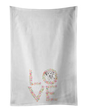 Load image into Gallery viewer, Dalmatian #6 LOVE White Kitchen Towel Set of 2