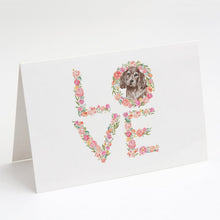 Load image into Gallery viewer, Cocker Spaniel #3 LOVE Greeting Cards -  Blank Note Cards – 8-Pack of Artist-Designed Cards with Envelopes